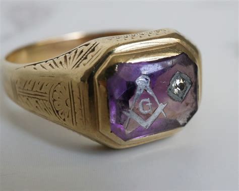 vintage masonic rings|Vintage Masonic Ring .
